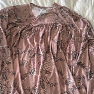 Torrid Pink Floral Blouse